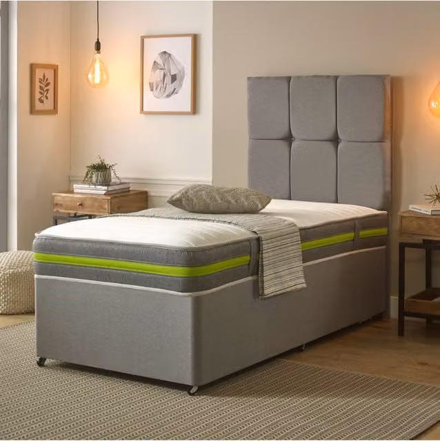 Starlight Beds Horizon Harmony Hybrid Mattress, Soft Feel Plush, White, W/D/H: 180 x 200 x 20.32 cm