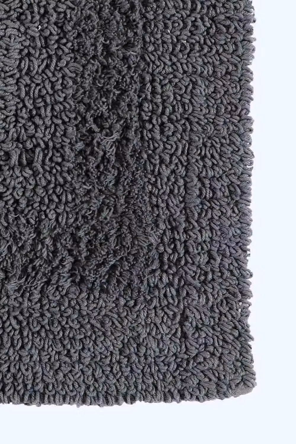 Homescapes Luxury Reversible Cotton Bath Mat, Grey, W: 50 cm, D: 80 cm – 2