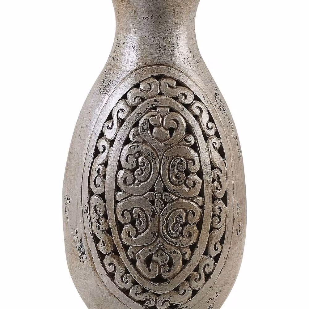 Wyld and Coco Grey Ceramic Terracotta Vase, Height: 51 cm – 2