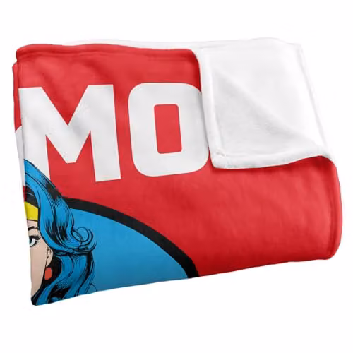 LOGOVISION Wonder Woman Justice League Super Soft Silky Touch Fleece Throw Blanket, Multicolour, W: 127 cm x H: 152.4 cm – 2