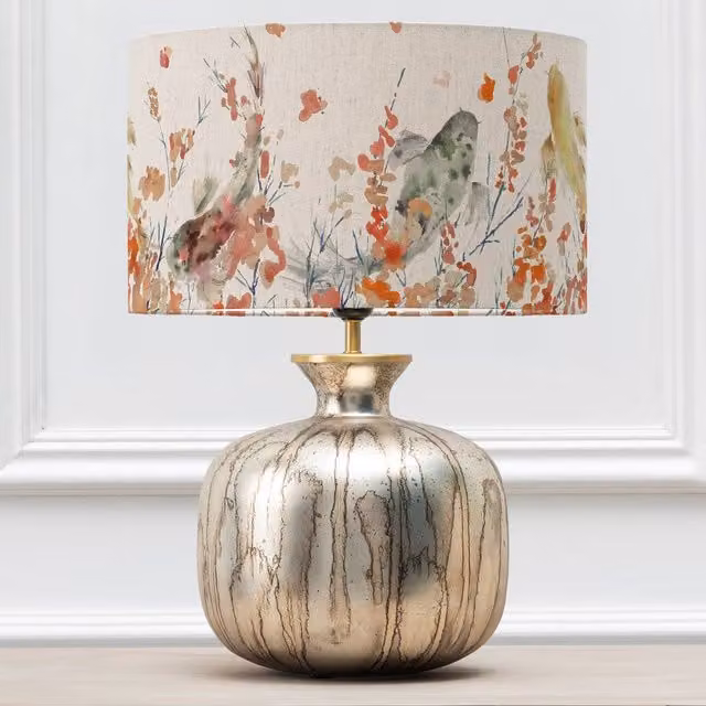 Voyage Maison Elphaba Table Lamp with Koi Carp Eva Lampshade in Gold and Multicolour