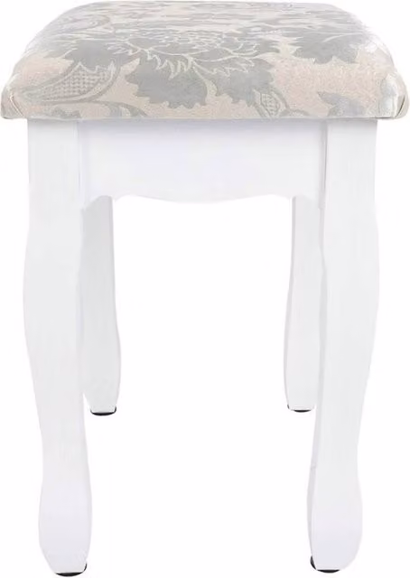 Havendro Soft Wooden Vanity Stool in White – 1