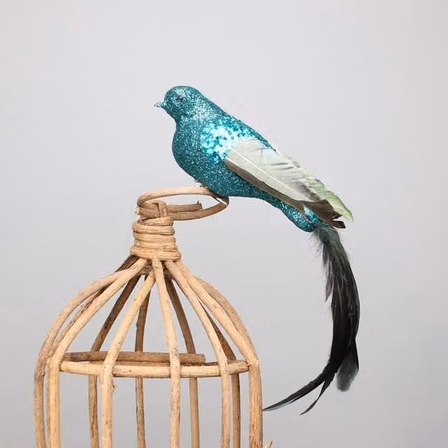 Kingsbury Gifts Paradise Decorative Blue Bird Figure with Clip