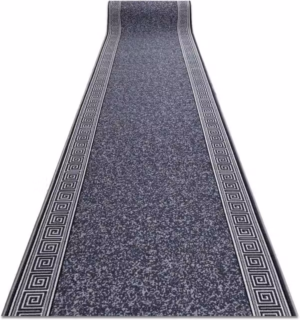 RugsX Grey Mediterranean Anti-Slip Runner, W: 57 cm, L: 160 cm