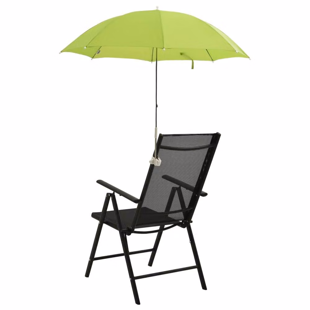 Berkfield Home Camping Chair Parasols, 2 Pack, Green, 105 cm