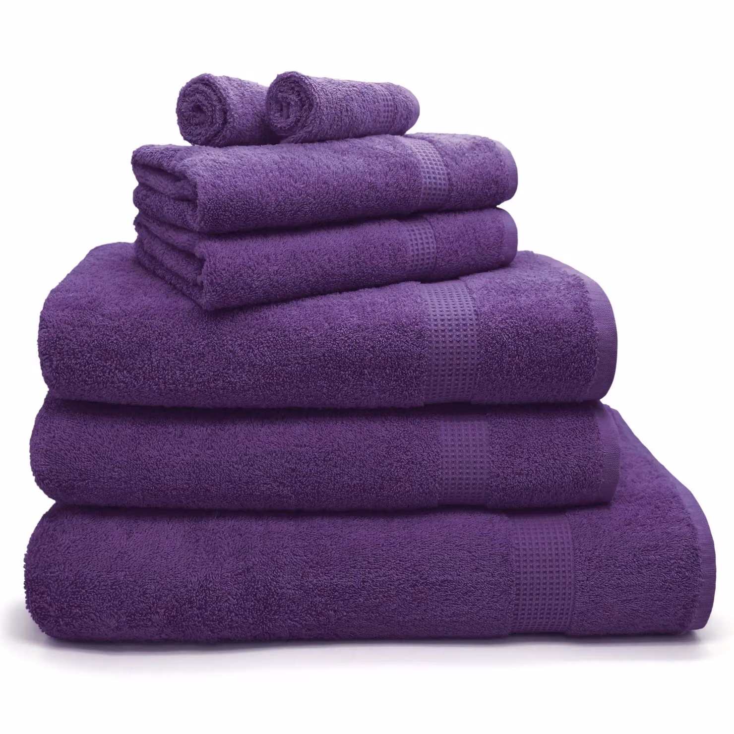 Velosso Luxury 100% Egyptian Cotton Towels, 550gsm, Purple – 2