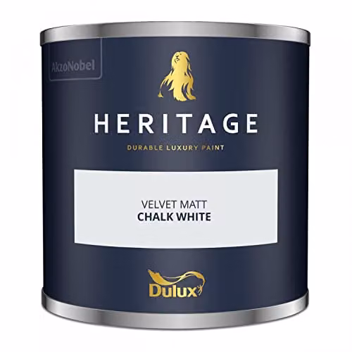 Dulux Trade Heritage Velvet Matt Emulsion Chalk White 2.5l – 3