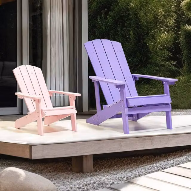 Wyld and Coco Modern Outdoor Chair in Matt Purple
