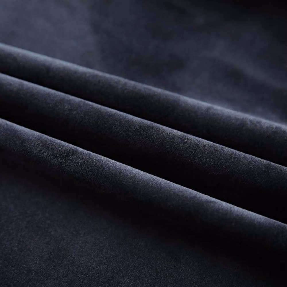 Berkfield Home Blackout Velvet Curtains with Hooks, Black, 2 Pack, W: 140 cm, H: 245 cm – 3