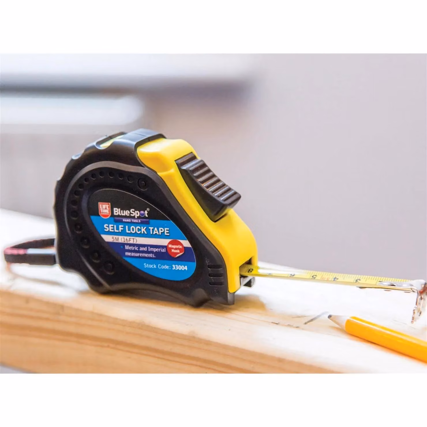 Bluespot Tools Easy Read Magnetic Pocket Tape Measure in Yellow and Multicolour – 2