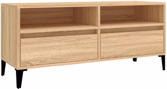 Berkfield Home Sonoma Oak TV Cabinet in Light Brown, W: 100 cm, D: 44.5 cm, H: 44.5 cm
