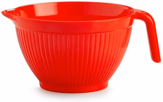 Zeal Red Melamine Mini Mixing Bowl Jug with Pouring Spout, 0.57 l – 1
