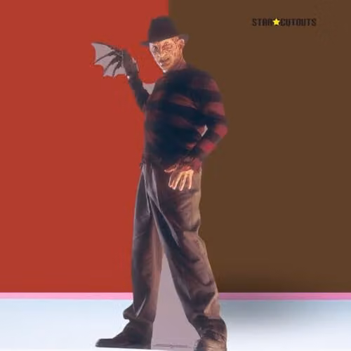 Star Cutouts Freddy Krueger Life Size Cardboard Cut Out, Multicolour, H x W x D: 174 x 174 x 2 cm – 2