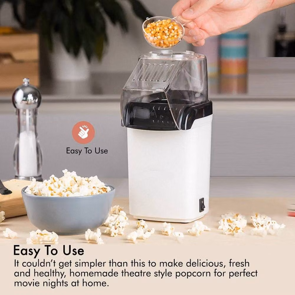 Havendro Hot Air Popcorn Maker Machine in White – 3