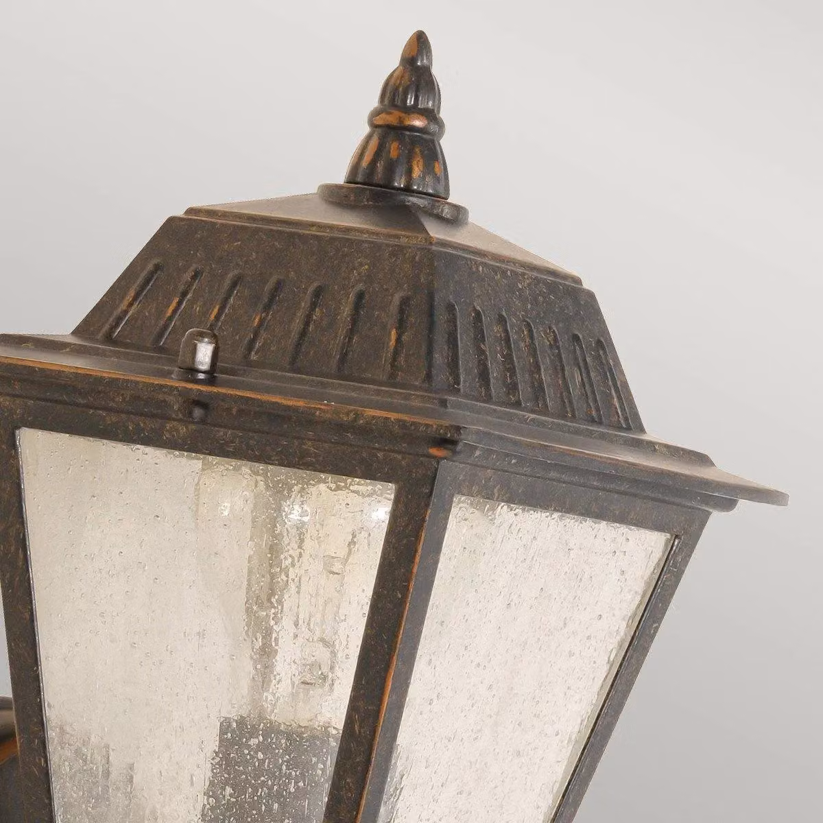 Netlighting Highnam Bronze Outdoor Wall Lantern Light with Glass and E27 Socket, IP44 Rated – 2