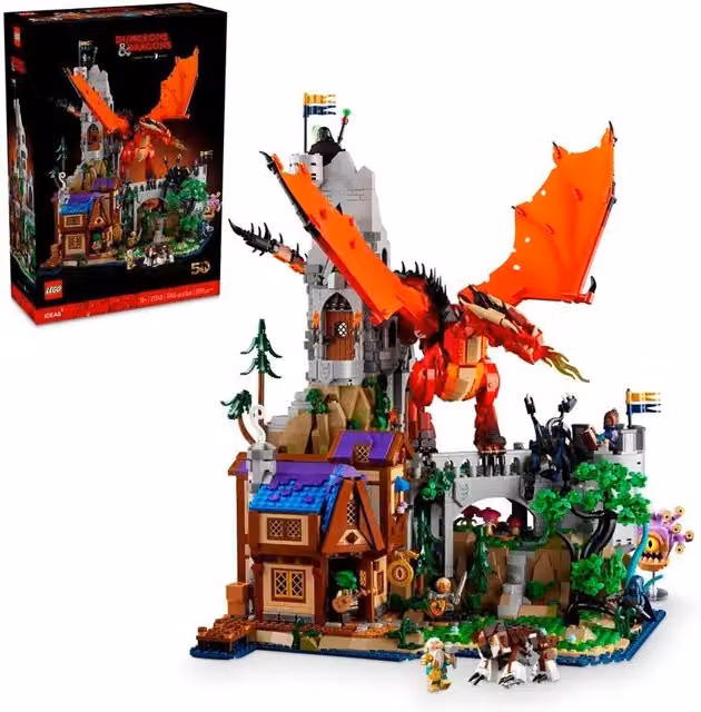 LEGO Ideas The Legend of the Red Dragon 21348 Multicolour D&D Fantasy Building Set