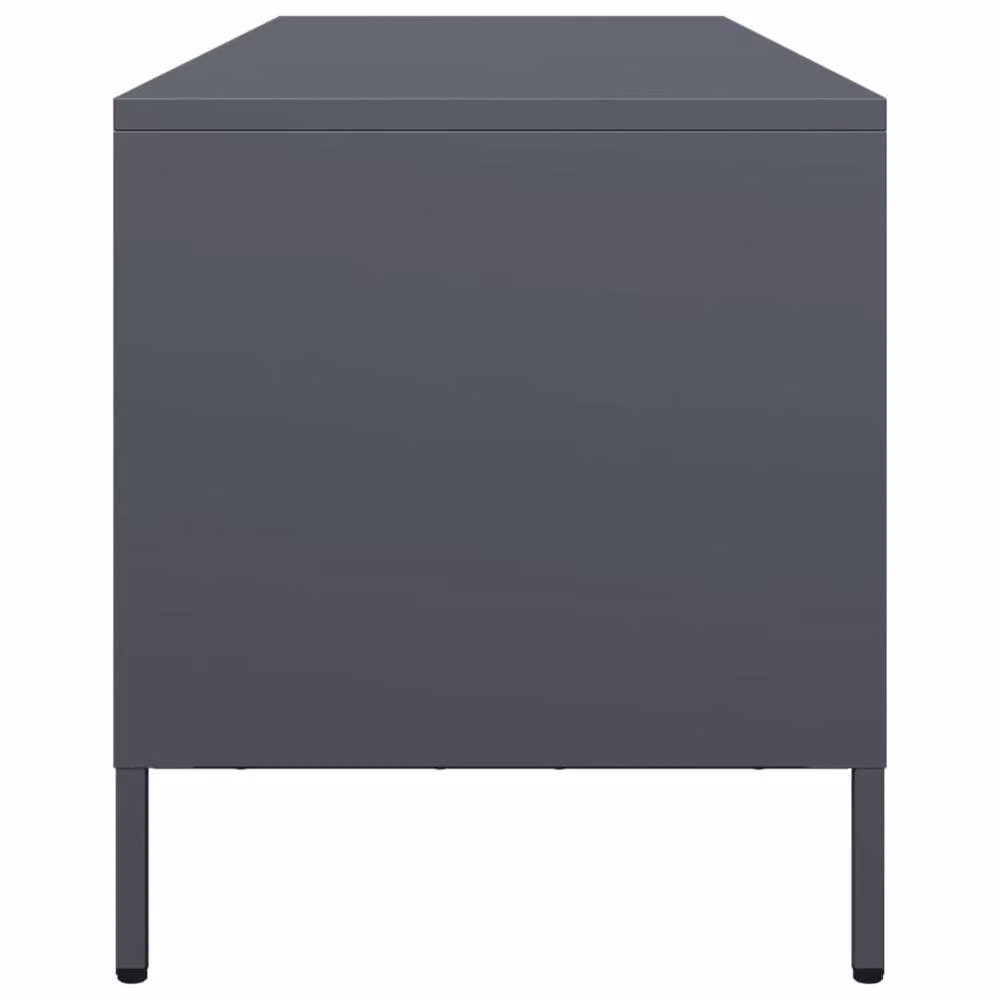 Berkfield Home Industrial TV Cabinet in Anthracite Grey, W/D/H: 135 x 39 x 43.5 cm – 5