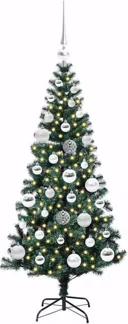 Berkfield Home Elegant Pre-lit Artificial Christmas Tree, Green, Height: 120 cm