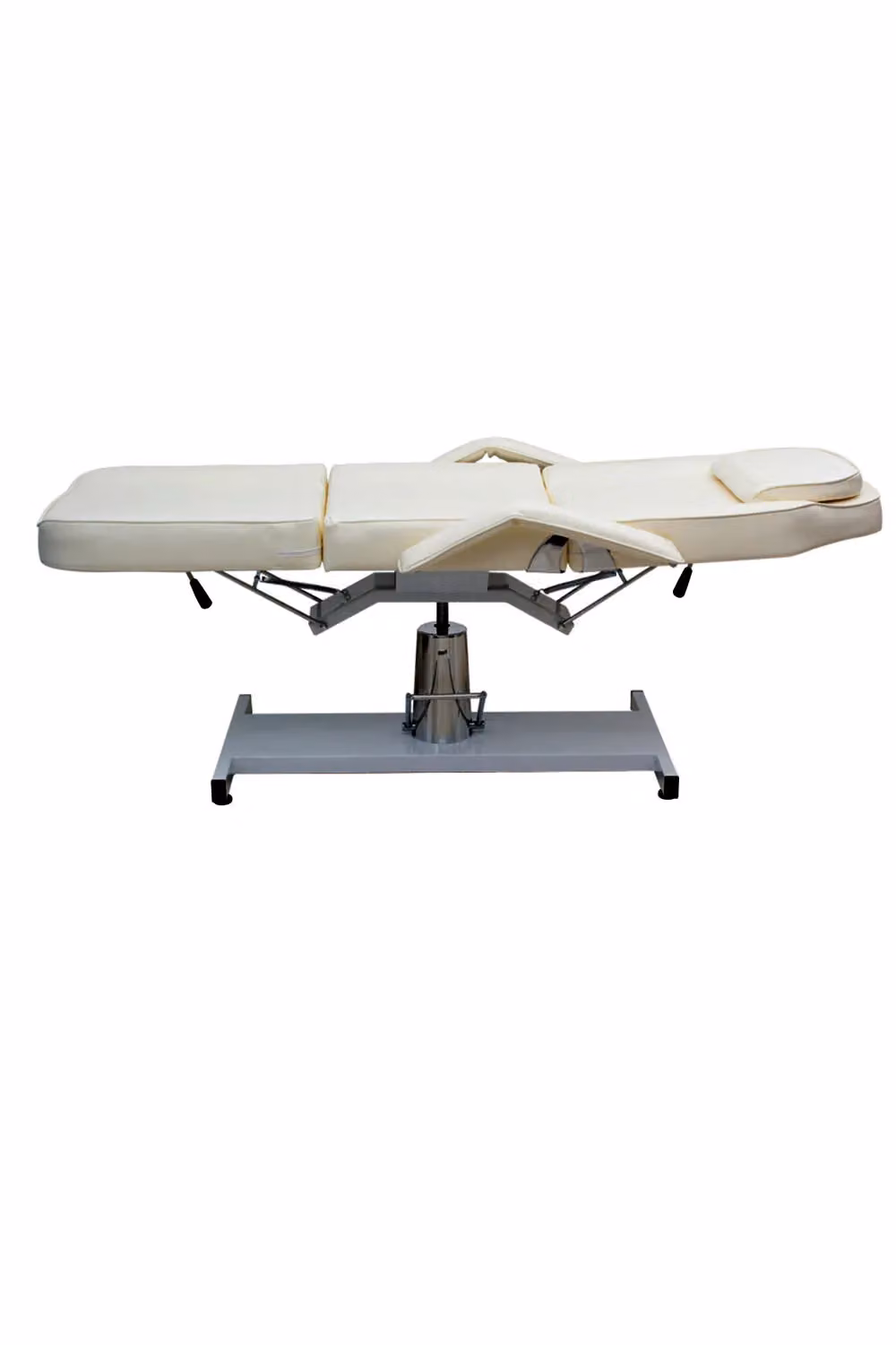 SHEONLY Adjustable Beige Massage Table with Angle Control for Tattoo and Spa – 2