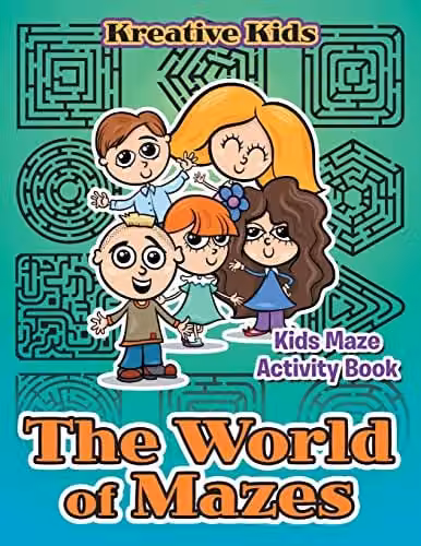 Kreative Kids The World of Mazes Kids Maze Activity Book, Multicolour