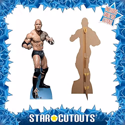 Star Cutouts Ltd Official WWE The Rock Dwayne Johnson Just Bring It Lifesize Cardboard Cutout, Height: 195 cm – 3
