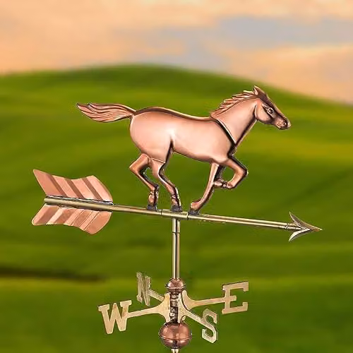 Espira Whites Copper and Bronze Horse Cottage Weathervane – 2