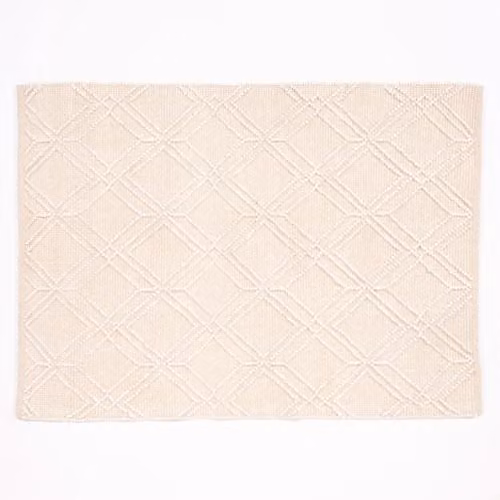 Esselle Blenheim Large Diamond Woven Rug, Beige, W: 160 cm, D: 230 cm