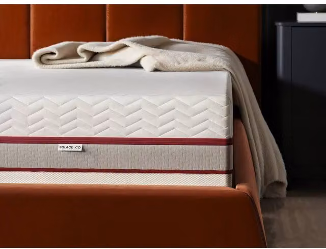 Solace+Co 1000 Pocket Sprung Hybrid Mattress in White, W/D/H: 140 x 200 cm – 1