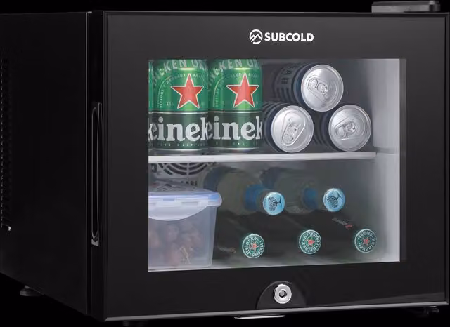 Subcold Aire20-G LED 20L Thermoelectric Mini Fridge with Glass Door and Interior LED Light, Black – 6