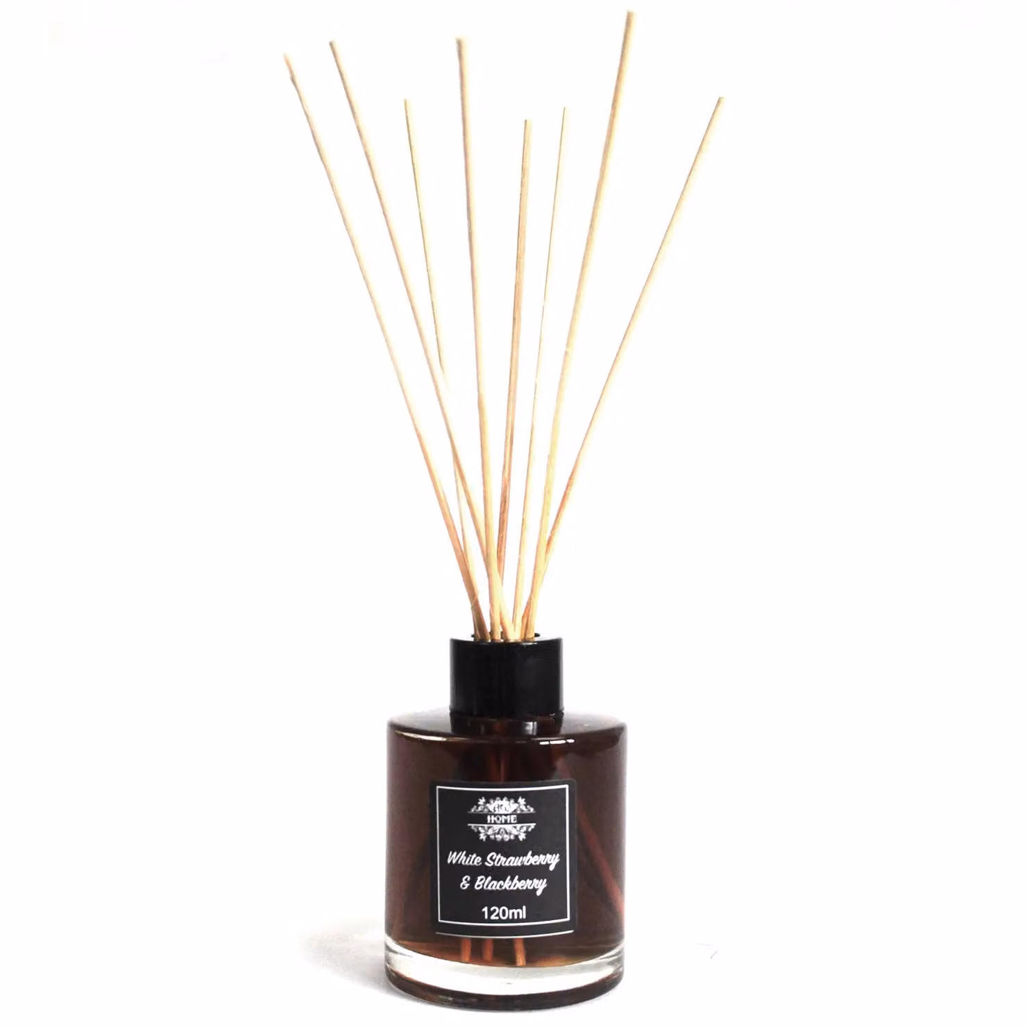 KDMD White Strawberry & Blackberry Fruity Reed Diffuser, 120ml, Black – 2