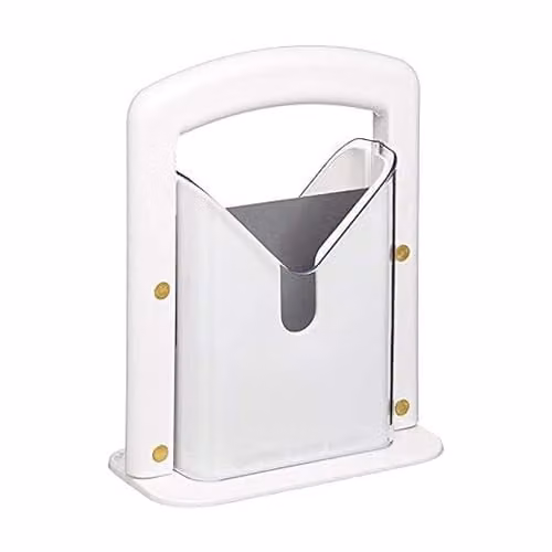 KitchenCraft Bagel Slicer and Cutter in White, W/D/H: 18 x 9.5 x 23.5 cm