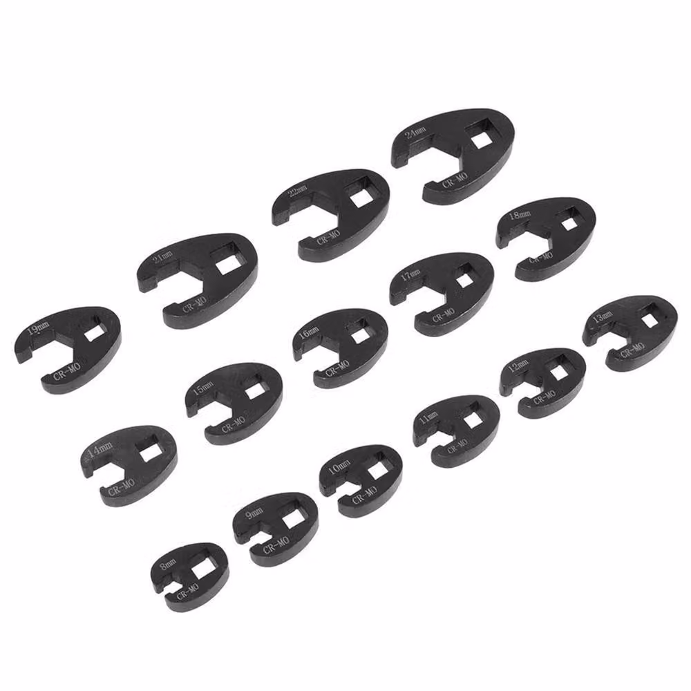 Nordara 15-Piece Metric Crowfoot Wrench Set in Multicolour – 4