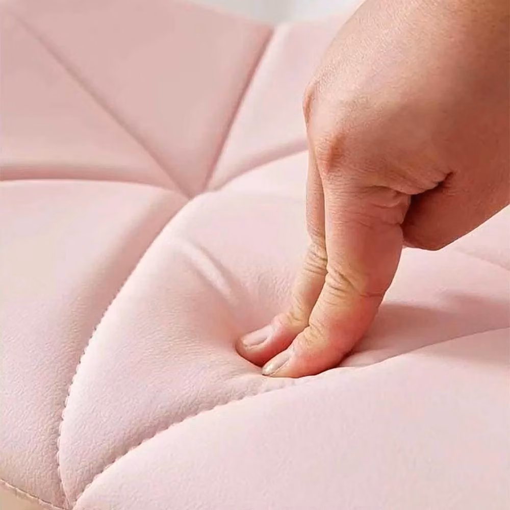 KORVIXA Pink PU Leather Adjustable Vanity and Computer Task Chair – 2
