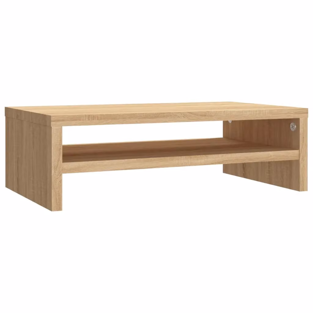 Berkfield Home Monitor Stand in Sonoma Oak Brown, W/D/H: 42 x 24 x 13 cm – 2