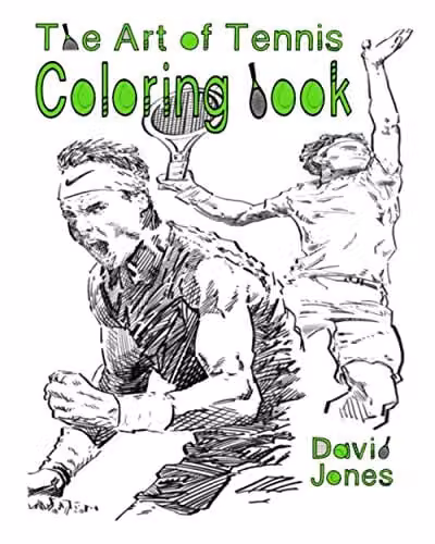 The Art of Tennis Colouring Book for Adults by Independently Published, Multicolour
