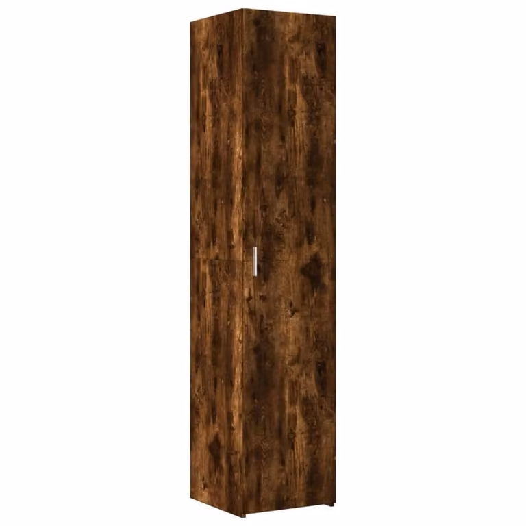 Berkfield Home Smoked Oak Highboard in Brown, W/D/H: 40 x 42.5 x 185 cm