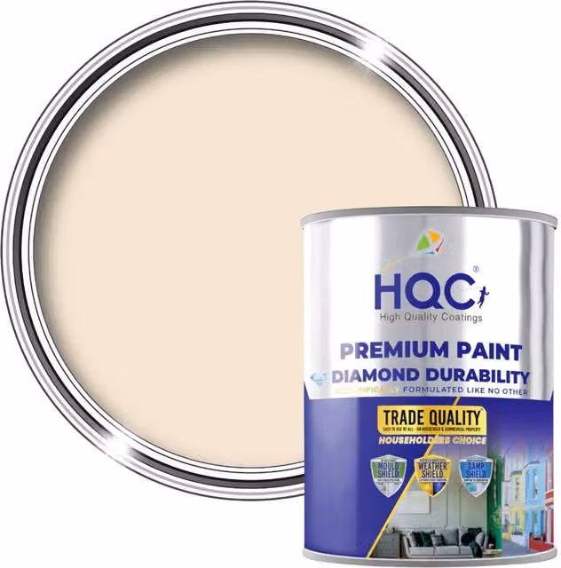 HQC Water Based Opaque Wood Paint in Beige, 20 l