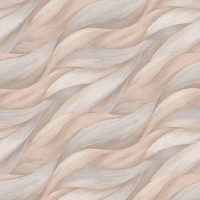 Erismann Casual Chic Wave Vinyl Textured Wallpaper in Beige and Sand