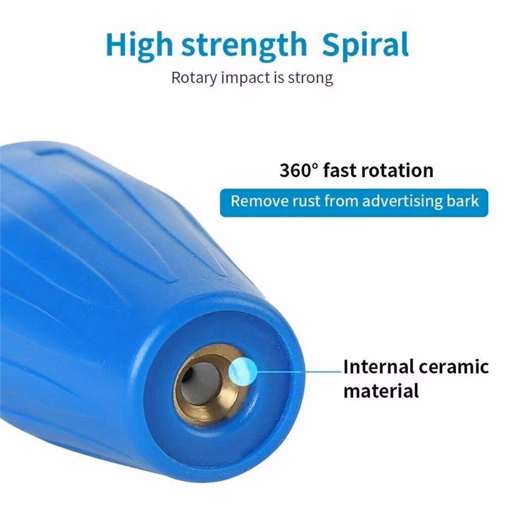 NESTLUNE Blue 4000PSI Pressure Washer Turbo Nozzle with 360 Degree Rotating Spray – 2