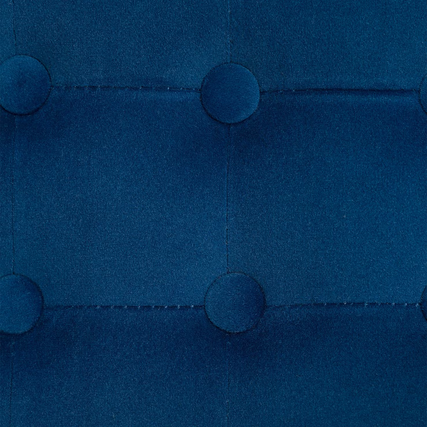 HOMCOM Blue Velvet Square Cube Ottoman W/D/H: 35 x 35 x 35 cm – 5