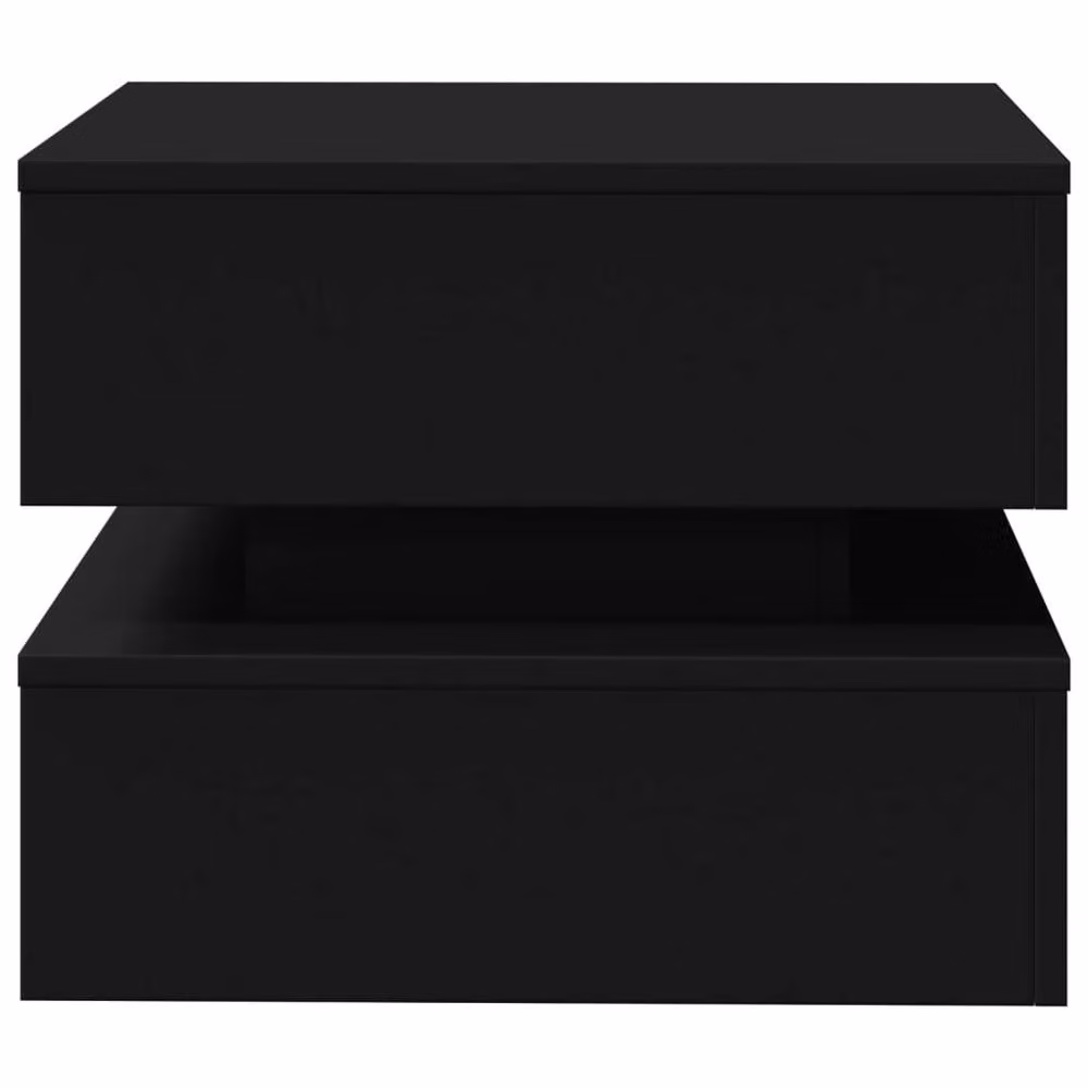 Berkfield Home Modern Square Coffee Table in Black, W/D/H: 50 x 50 x 40 cm – 5