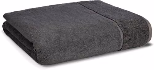 Panda Organic Bamboo and Cotton Bath Sheet in Grey, W/D/H: 100 x 150 cm – 1