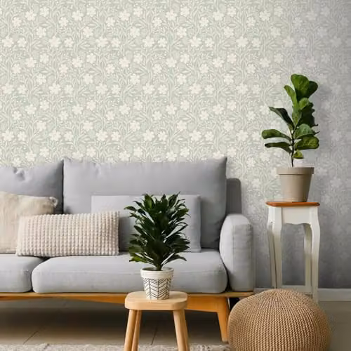 Arthouse Berry Floral Botanical Wallpaper in Sage Green – 2