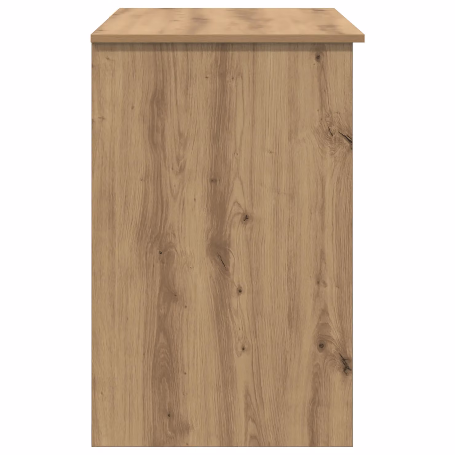 Berkfield Artisan Oak Home Writing Desk with Storage, Beige, W: 90 cm, D: 49.5 cm, H: 75 cm – 3