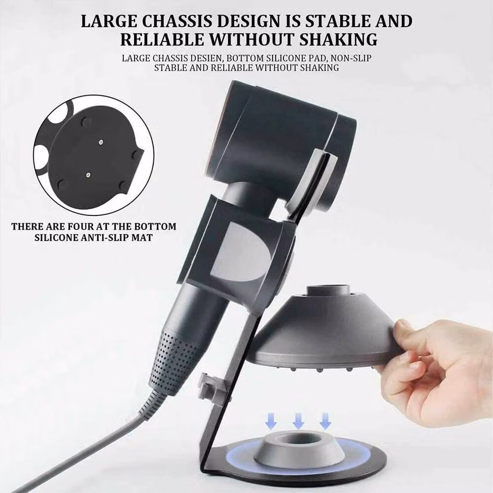 EONLION Magnetic Supersonic Hair Dryer Stand in Black – 4