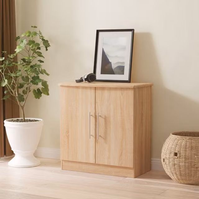 Sherwood Ready Assembled 2 Door Cabinet in Bardolino Oak
