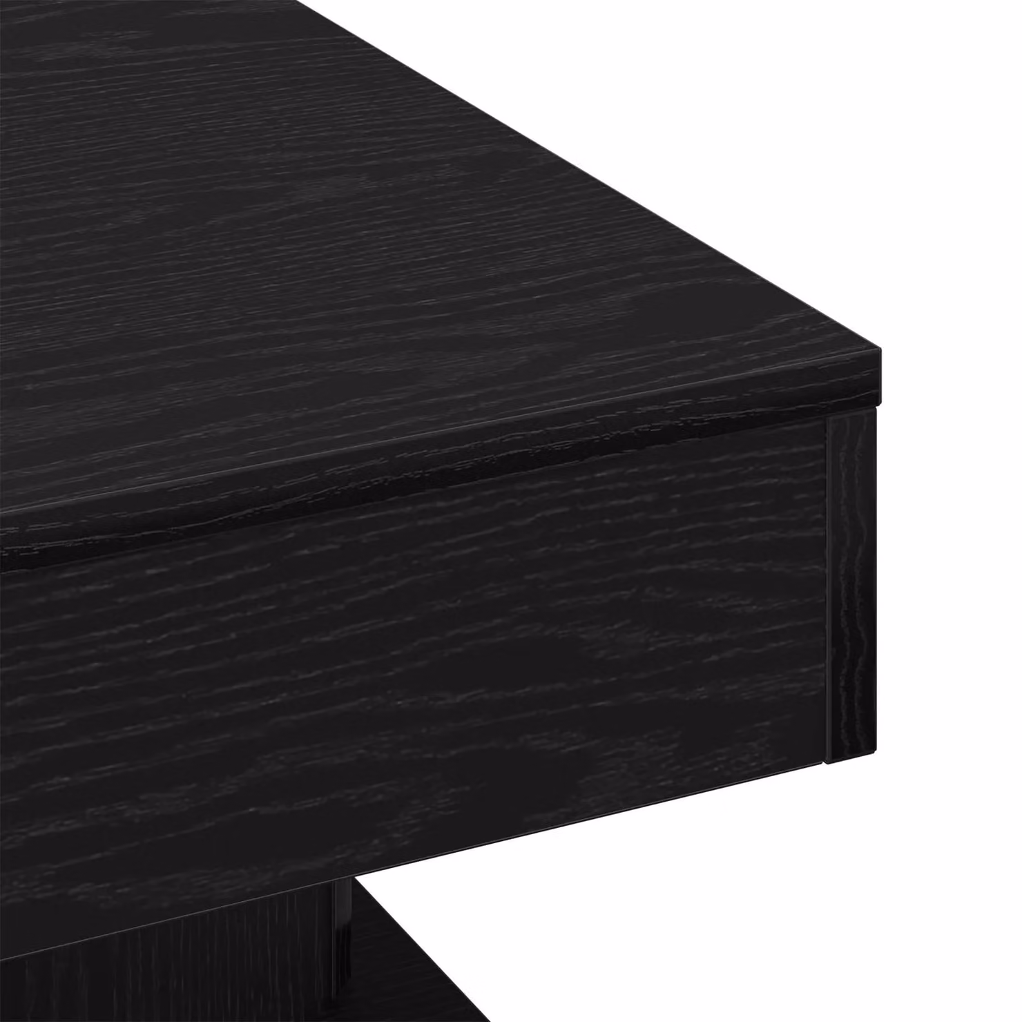 Berkfield Home Black Oak Coffee Table, W/D/H: 57 x 57 x 30 cm – 3