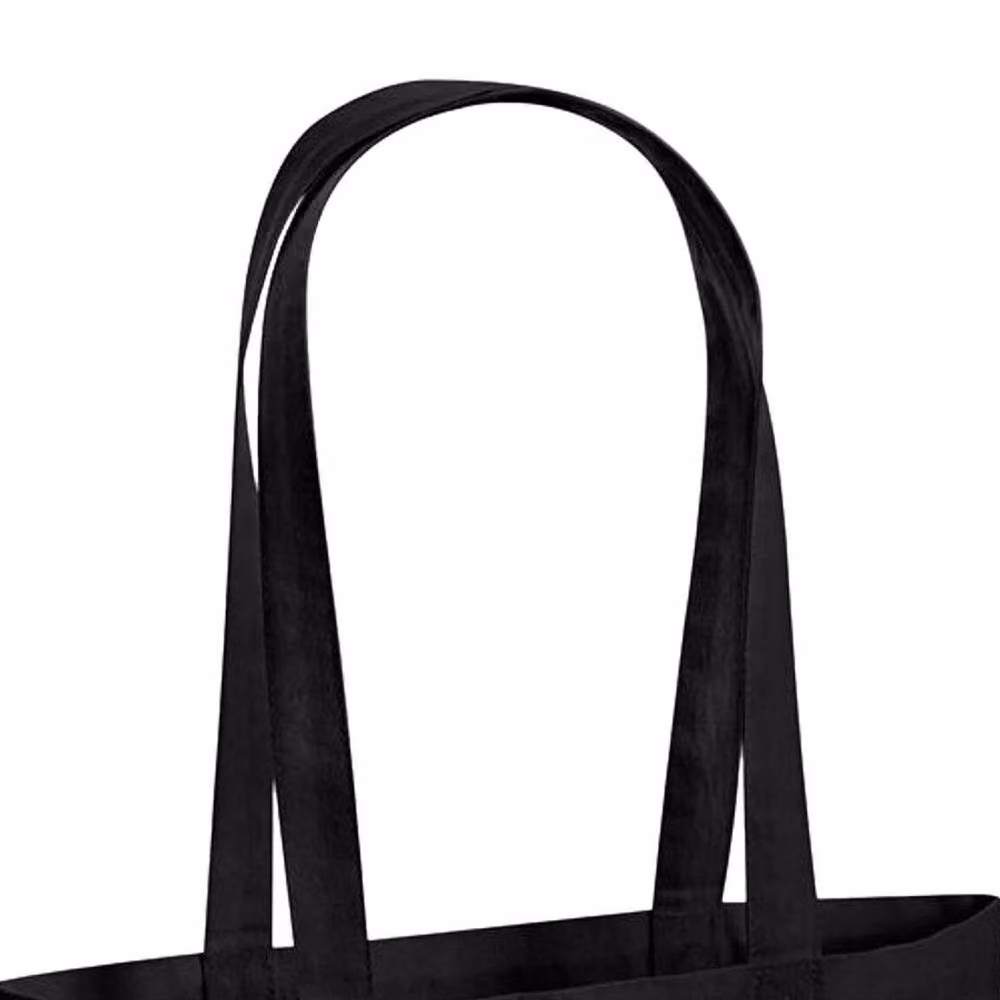 Westford Mill Cotton Tote Bag in Black, W: 42.0 cm, H: 38.0 cm – 2