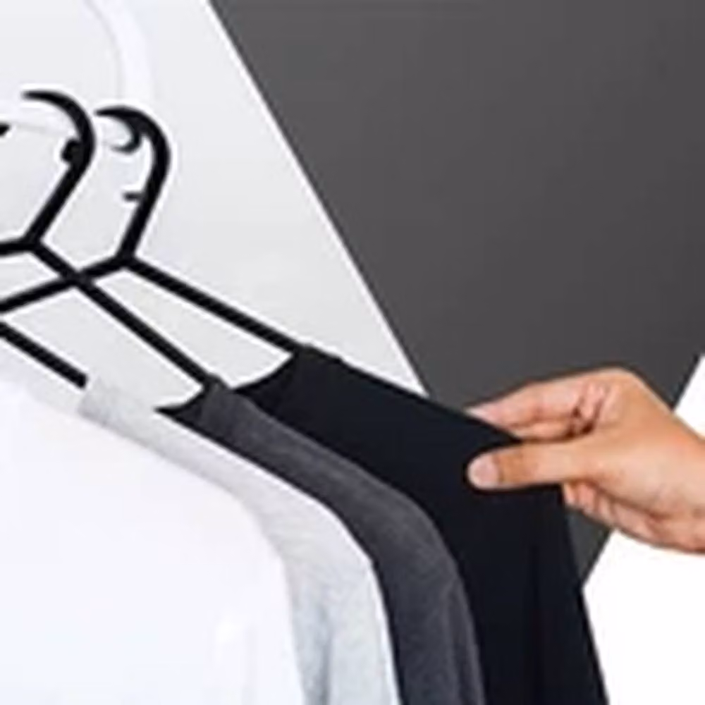 EONLION 100 Pack Black Non-Slip Plastic Adult Clothes Hangers with Notches – 2