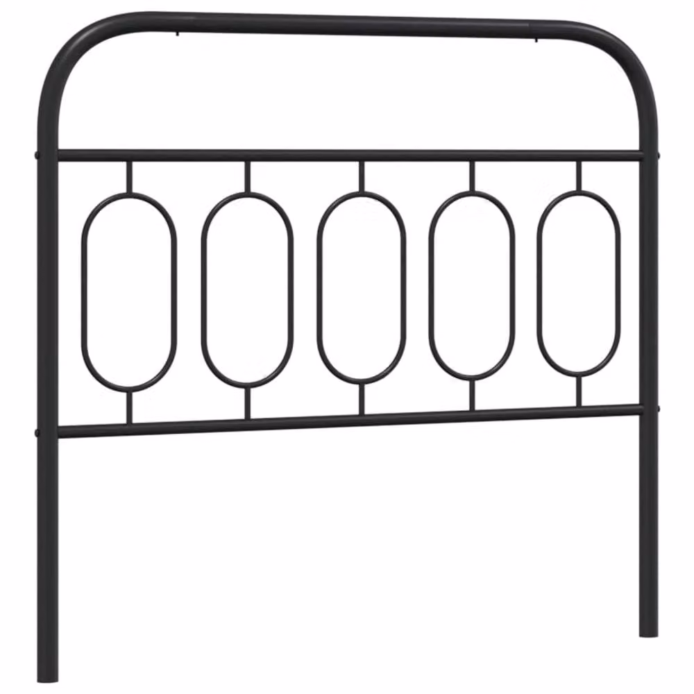 Berkfield Home Metal Headboard in Black, Width: 100 cm – 3